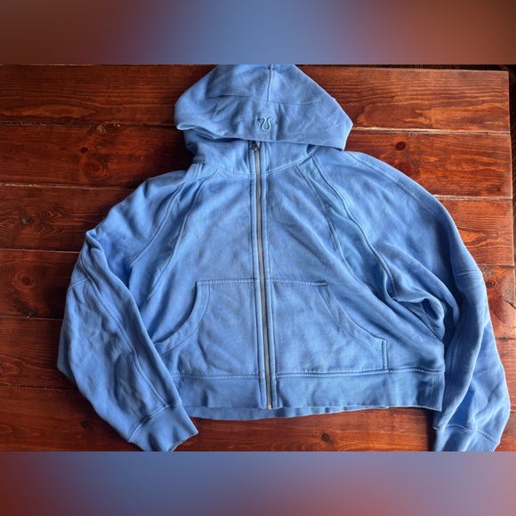 Lululemon Blue Scuba Hoodie Full Zip Sweatshirt XL/XXL - Picture 2 of 6